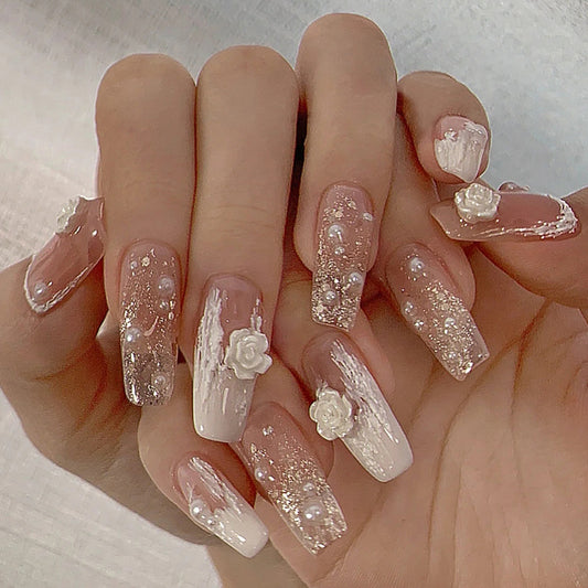 Long Camellia Nails