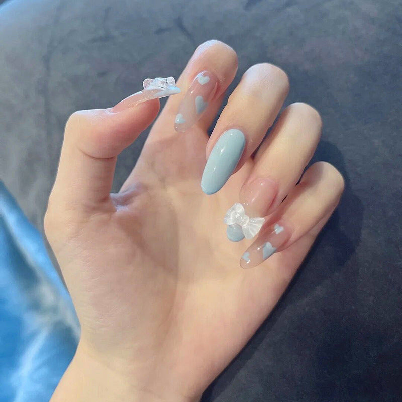 Long Baby Heart Nails